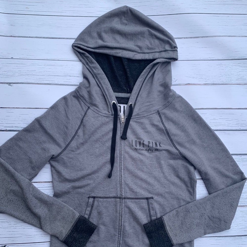PINK zip up hoodie.